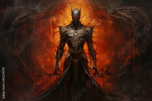 A vengeful and relentless avenger, driven by a burning desire for justice and retribution. - Generative AI photo