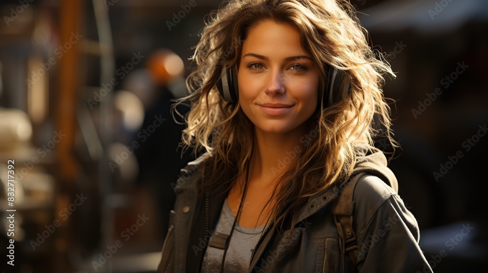 beautiful female construction worker herself beautiful female construction worker herself
