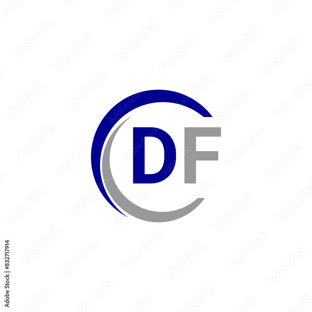 Alphabet letters Initials Monogram logo DF, INITIAL Letter DF logo design, template vector Alphabet letters Initials Monogram logo DF, INITIAL Letter DF logo design, template vector