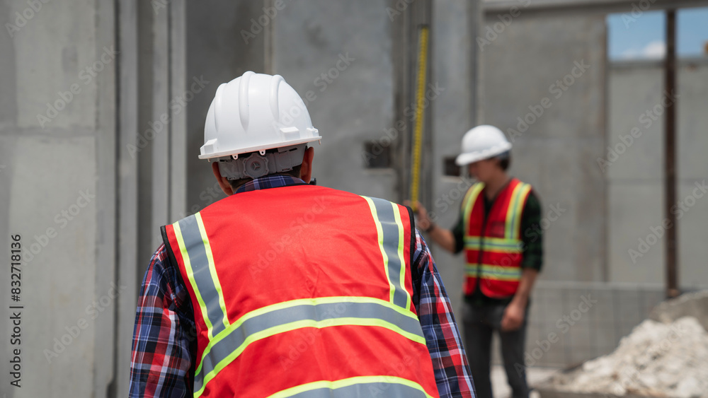 Civil or construction engineer using a survey camera, or an engineer with an auto level camera. Civil or construction engineer using a survey camera, or an engineer with an auto level camera.
