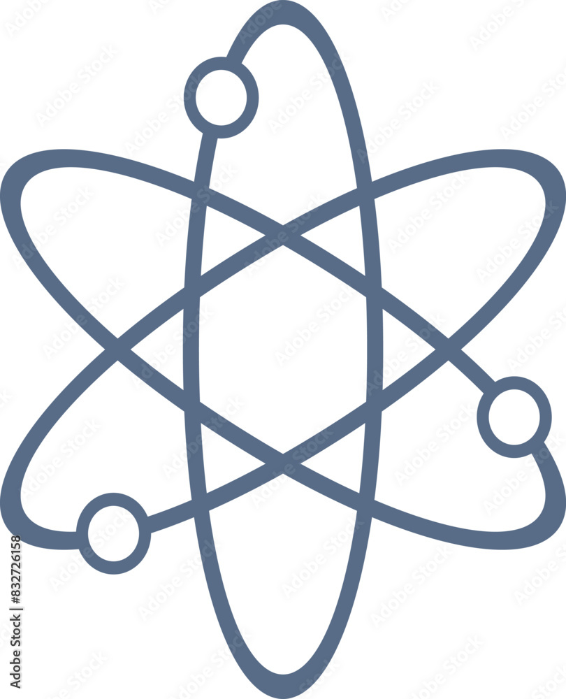 atom icon isolated on white background atom icon isolated on white background