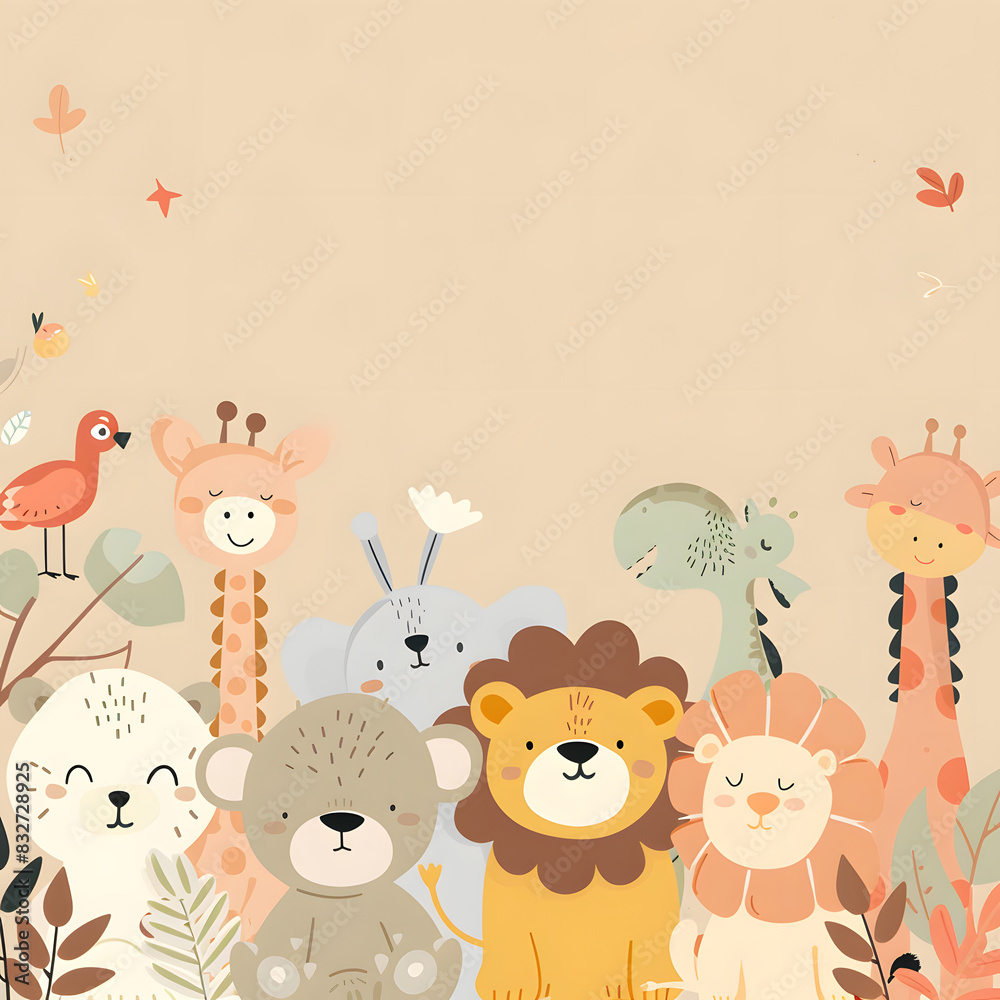Set of animals . Idea for children's posters. Set of animals . Idea for children's posters.