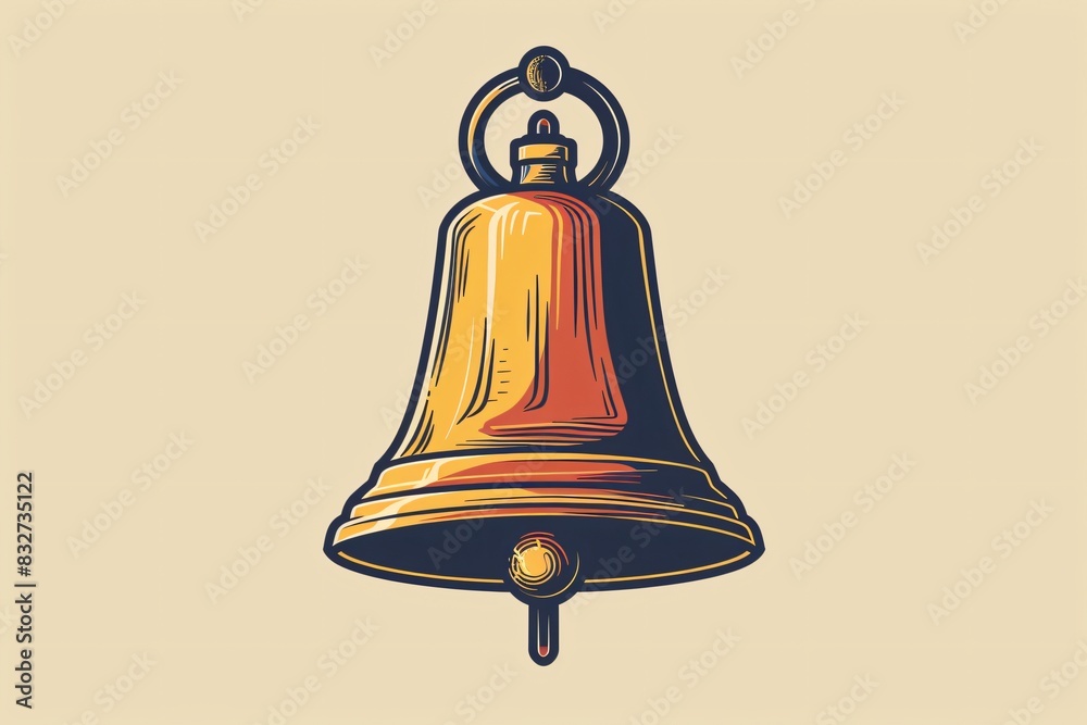 Bell hanging with ring attached Bell hanging with ring attached