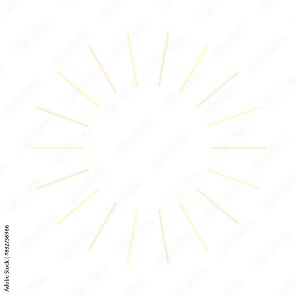 An abstract isolated retro boho sunburst shape design element. An abstract isolated retro boho sunburst shape design element.
