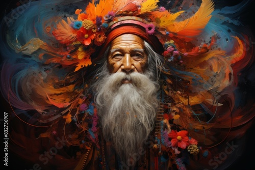 A wise and revered elder, sought after for their sage advice and profound wisdom. - Generative AI photo