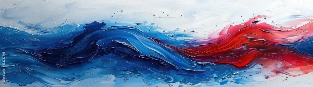 Dynamic abstract background with a mixed of blue and red oil paint strokes, can be utilized for printed materials such as brochures, flyers, and business cards. Dynamic abstract background with a mixed of blue and red oil paint strokes, can be utilized for printed materials such as brochures, flyers, and business cards.