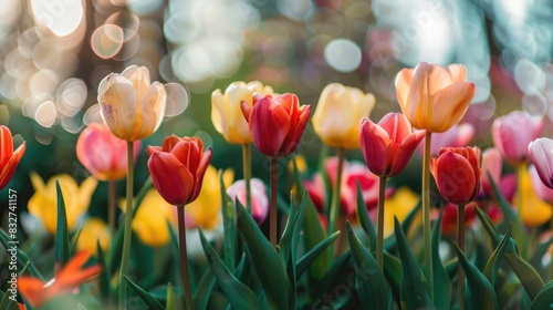 Tulips are among the flowers that bloom in spring