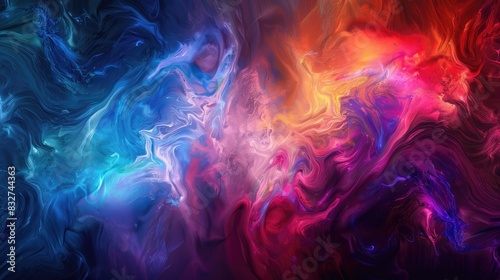 Vibrant abstract background blending colors