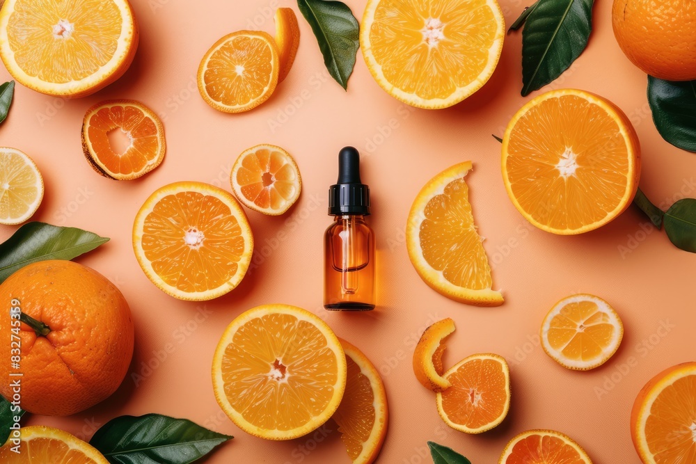 Vitamin C Serum for Immunity Protection and Healthier Skin, Antiviral Beauty Regimen with Essential Oil from Citrus Fruits Vitamin C Serum for Immunity Protection and Healthier Skin, Antiviral Beauty Regimen with Essential Oil from Citrus Fruits