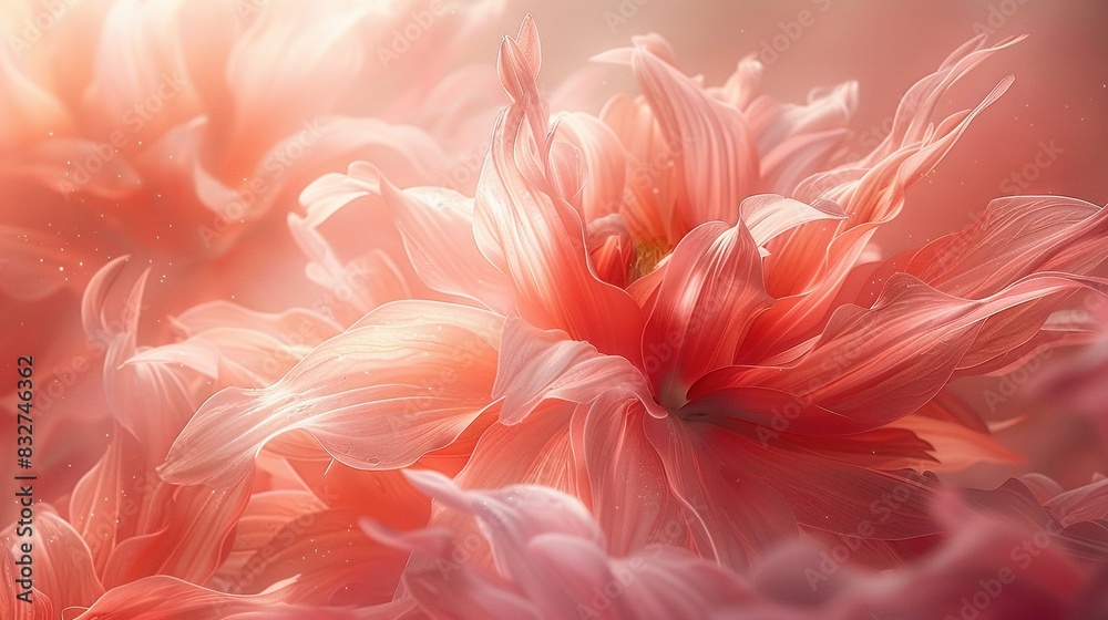 Pink flower in focus with water droplets on petals; blurred background of water droplets on petals Pink flower in focus with water droplets on petals; blurred background of water droplets on petals