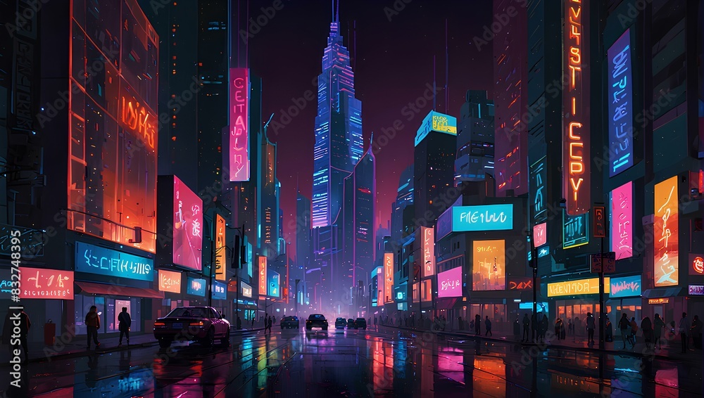 neon lit metaverse of the future neon lit metaverse of the future