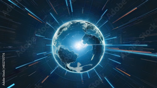 the gate to the Metaverse, illustration