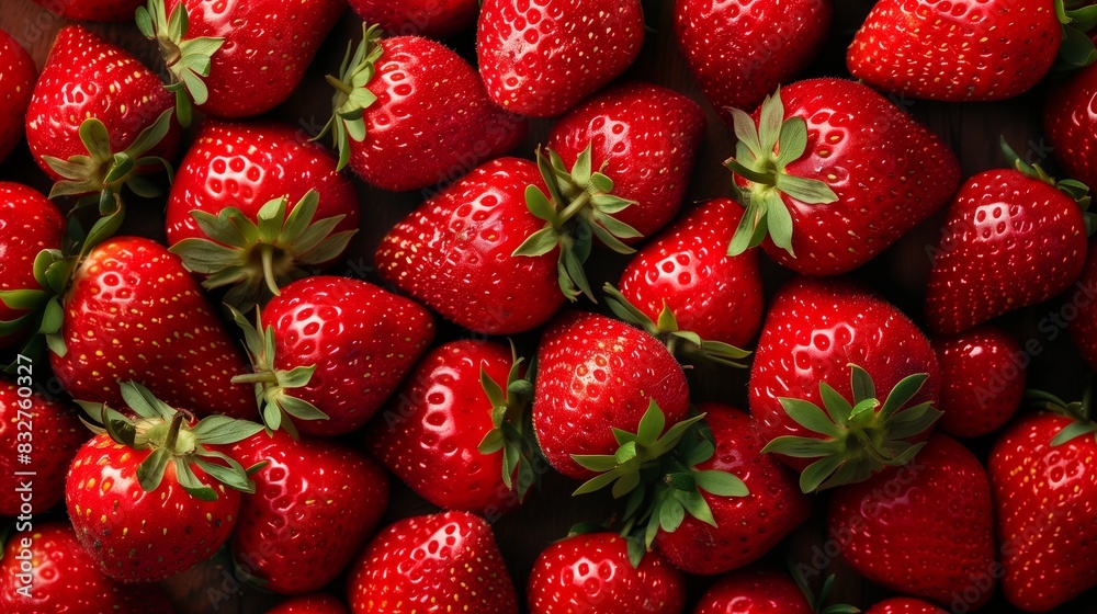 Fresh strawberry as background. Close up, top view, high resolution product. Harvest Concept.
Fresh strawberry as background. Close up, top view, high resolution product. Harvest Concept.
