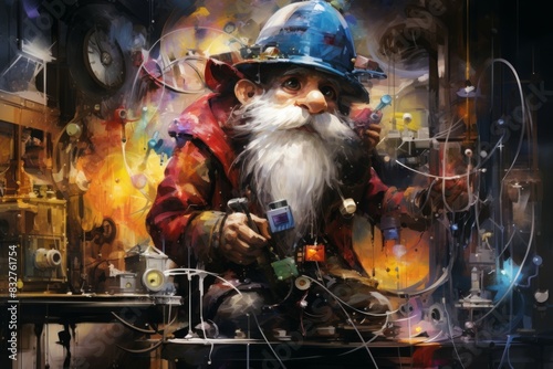 A quick-witted gnome inventor, creating ingenious gadgets and contraptions to overcome challenges. - Generative AI photo