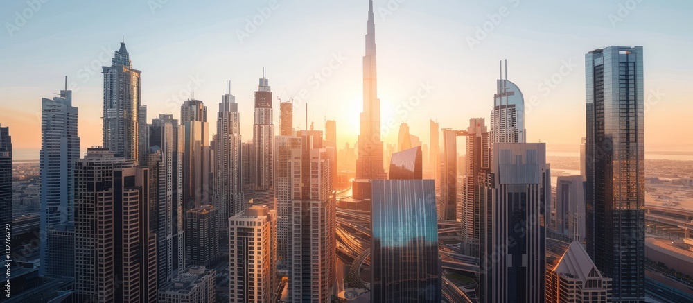 Fototapeta premium stunning downtown skyline.