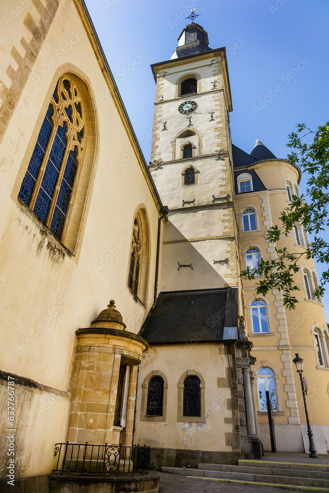Saint Michael's Church (Eglise Saint-Michel) Roman Catholic church in Luxembourg City in the central Ville Haute quarter. Its current appearance dates to 1688. Luxembourg City. Saint Michael's Church (Eglise Saint-Michel) Roman Catholic church in Luxembourg City in the central Ville Haute quarter. Its current appearance dates to 1688. Luxembourg City.