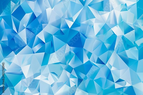 abstract blue triangular background geometric vector illustration