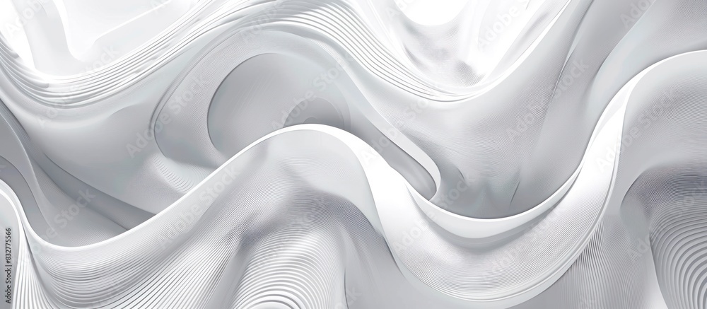 Obraz premium Perspective white and grey abstract background.