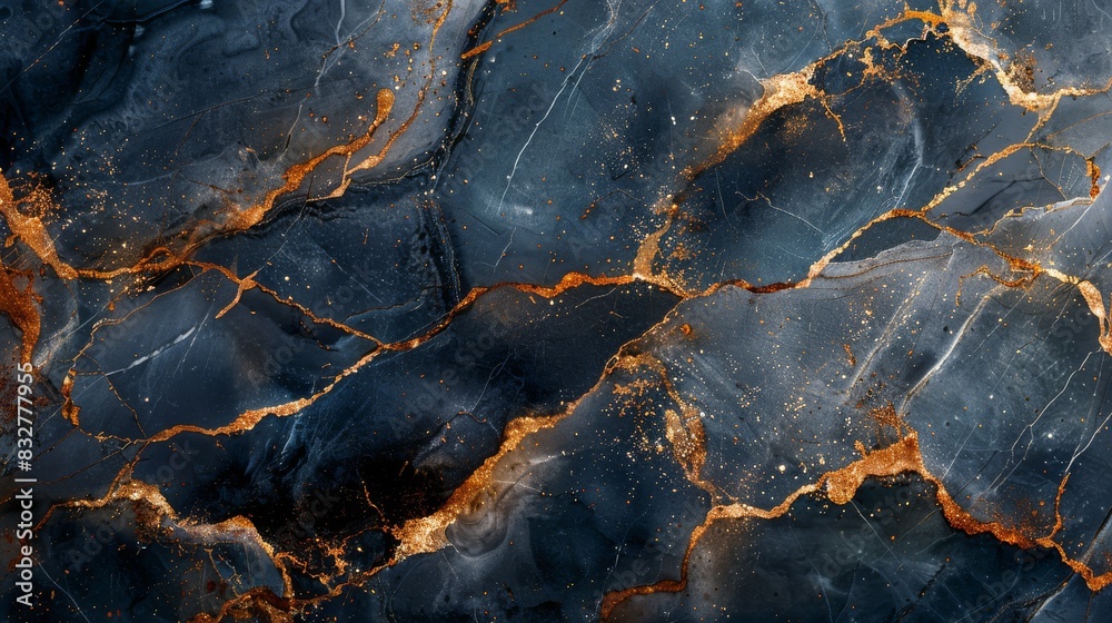 A vibrant marble pattern with electric blue and gold veins aggressively swirling across a dark background. A vibrant marble pattern with electric blue and gold veins aggressively swirling across a dark background.