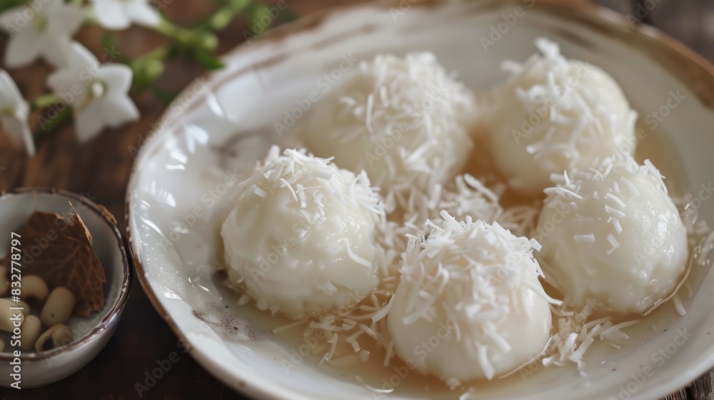 Coconut and Mung Bean Ice Drops A Popular Filipino Dessert made with Condensed Milk Cream Coconut and Mung Beans Coconut and Mung Bean Ice Drops A Popular Filipino Dessert made with Condensed Milk Cream Coconut and Mung Beans