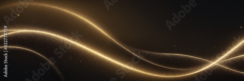 gold glitter waves