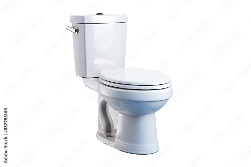 Modern White Ceramic Toilet Isolated Modern White Ceramic Toilet Isolated