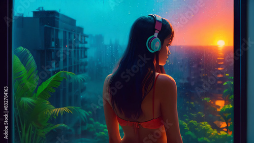 Lofi City Sunrise