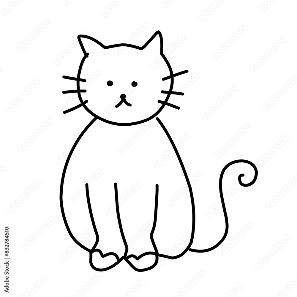 cute cat doodle cute cat doodle