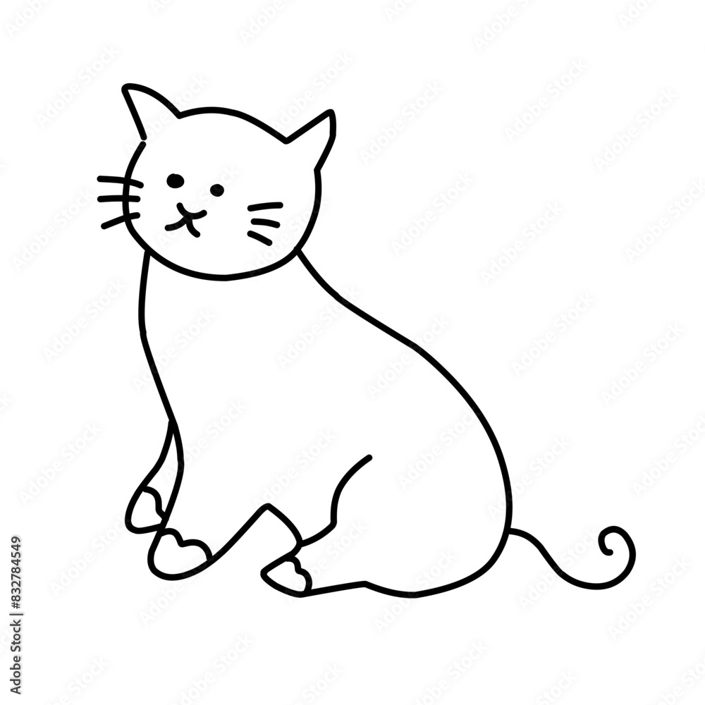 cute cat doodle cute cat doodle