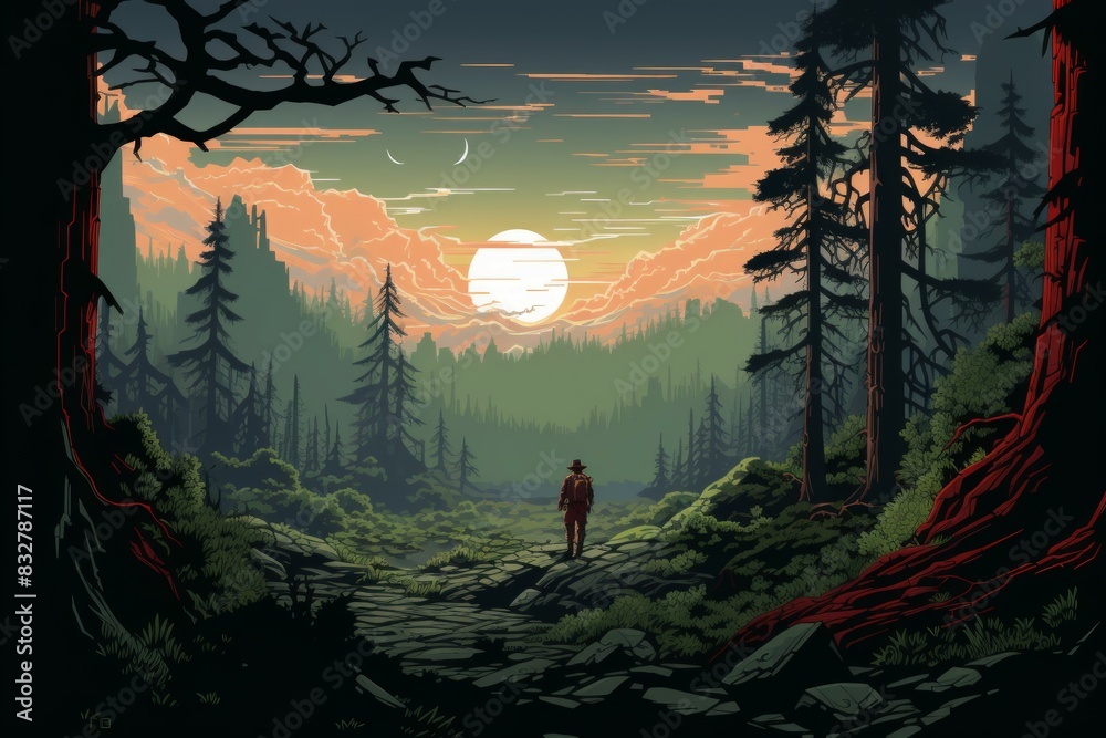 A skilled and versatile ranger, tracking prey and surviving in the wilderness. - Generative AI A skilled and versatile ranger, tracking prey and surviving in the wilderness. - Generative AI