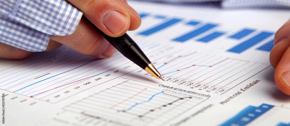 businessman investment consultant analyzes company finances. businessman investment consultant analyzes company finances.