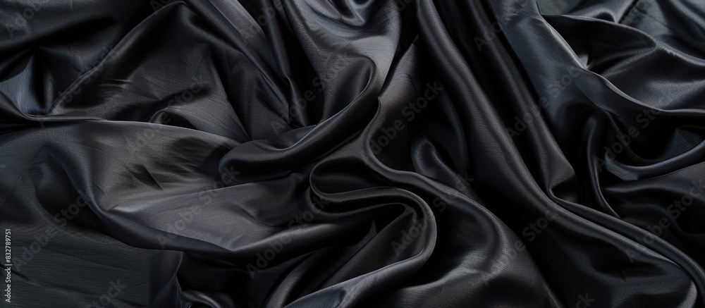 Black fabric texture background. Black fabric texture background.