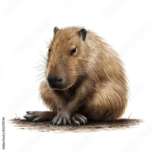 Sad Capybara photo