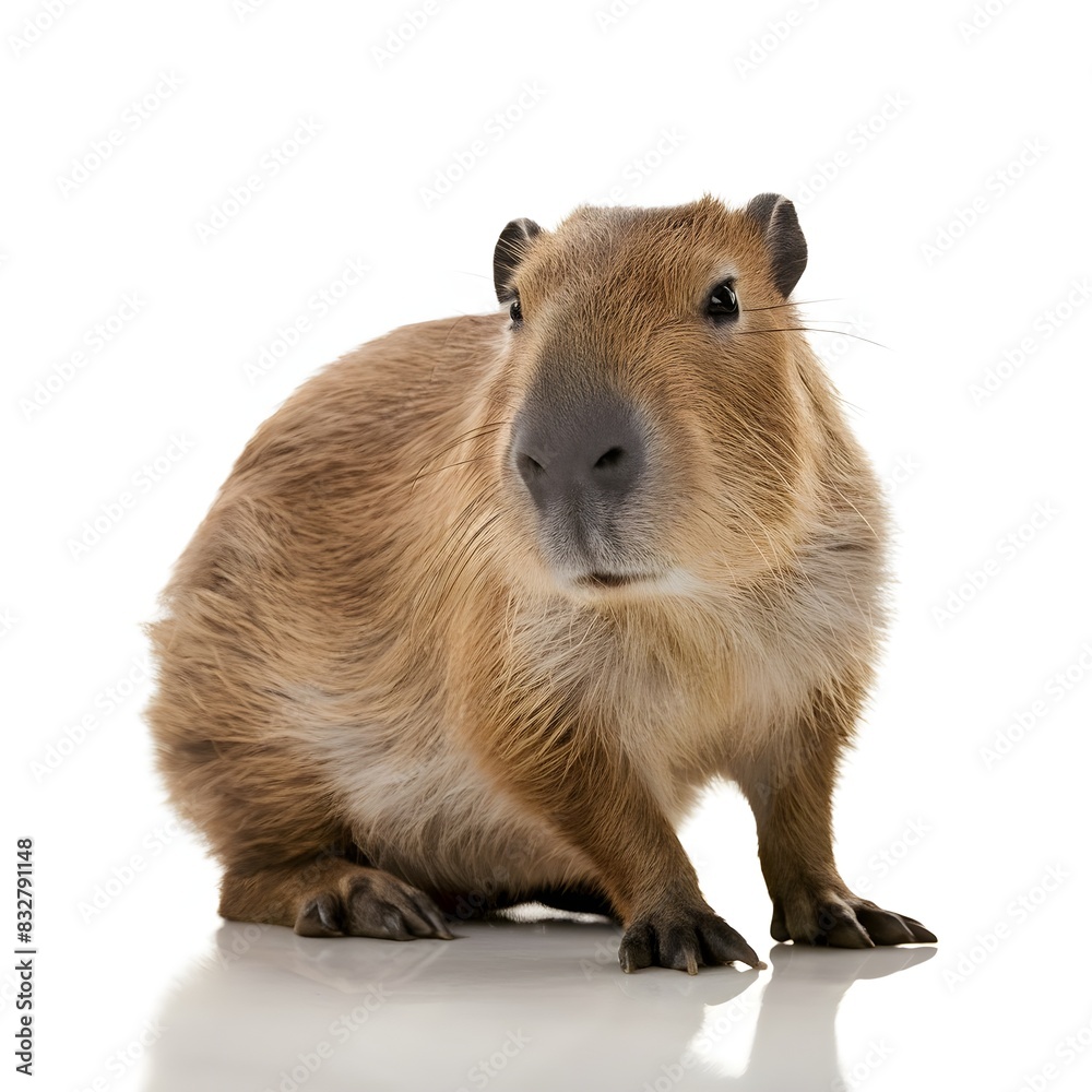 isolated capybara isolated capybara