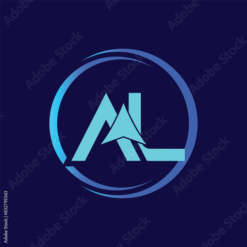 Letter AL with Arrow