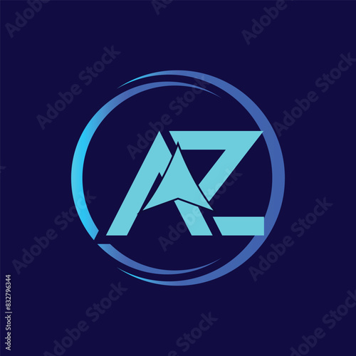 Letter AZ with Arrow