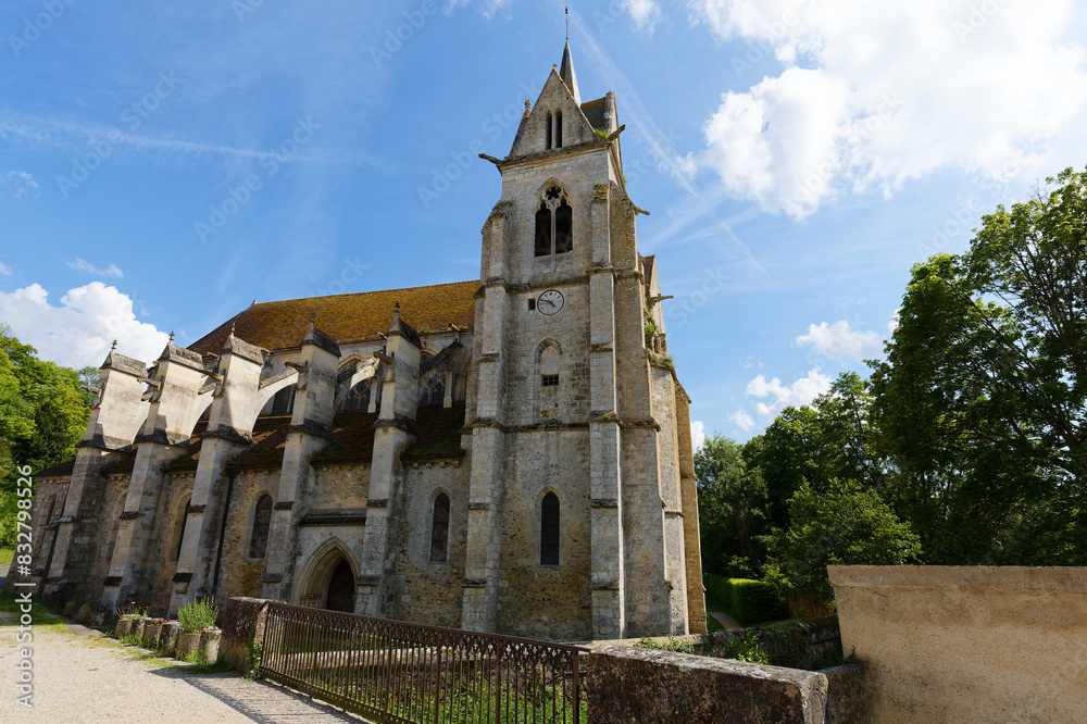 Collegiate Church of Our Lady of the Assumption in the rural town of Crecy la Chapelle , France.