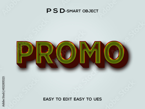 Promo 3d text effect