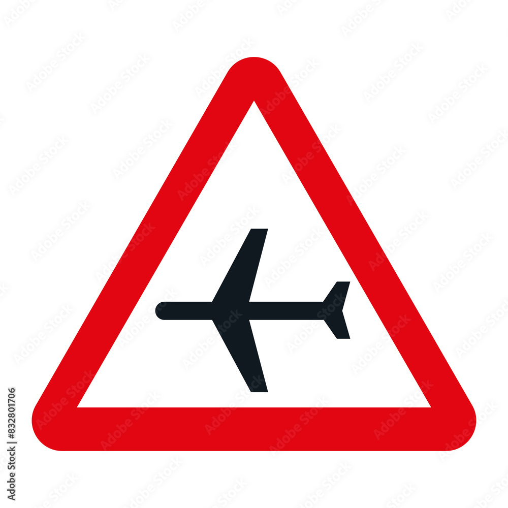 DANGER TRAFFIC SIGNS OF SPAIN, P-12 - Airport - PNG DANGER TRAFFIC SIGNS OF SPAIN, P-12 - Airport - PNG