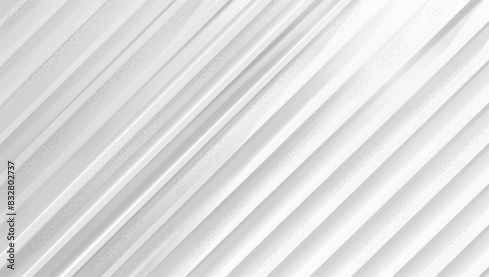 Abstract white background with diagonal lines and light grey color 
