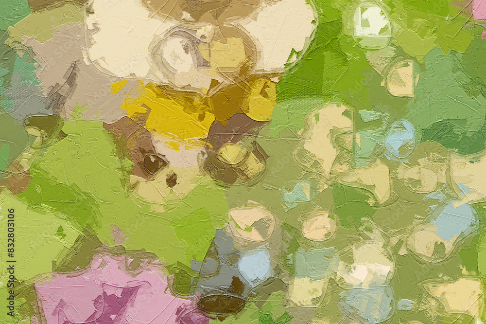 Oil paintings and various flowers, roses, peonies, cats, dogs, rabbits, small rivers, and forests are beautiful Oil paintings and various flowers, roses, peonies, cats, dogs, rabbits, small rivers, and forests are beautiful
