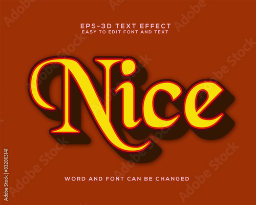 Nice 3d text effect