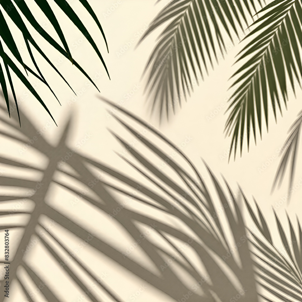 Obraz premium palm leaves background