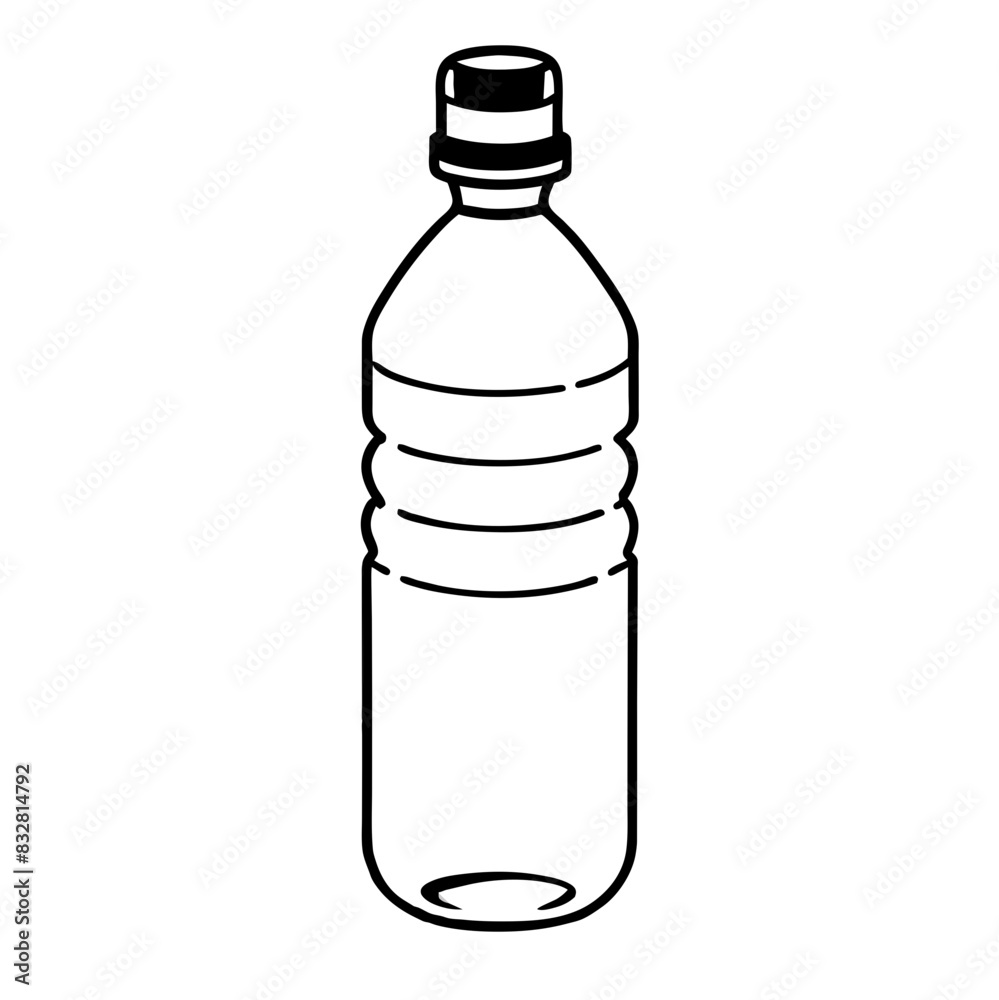 clear plastic water bottle. clear plastic water bottle.