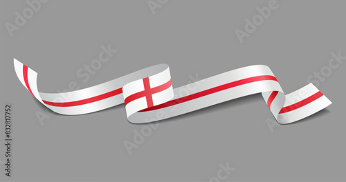 English flag wavy abstract background. Vector illustration.