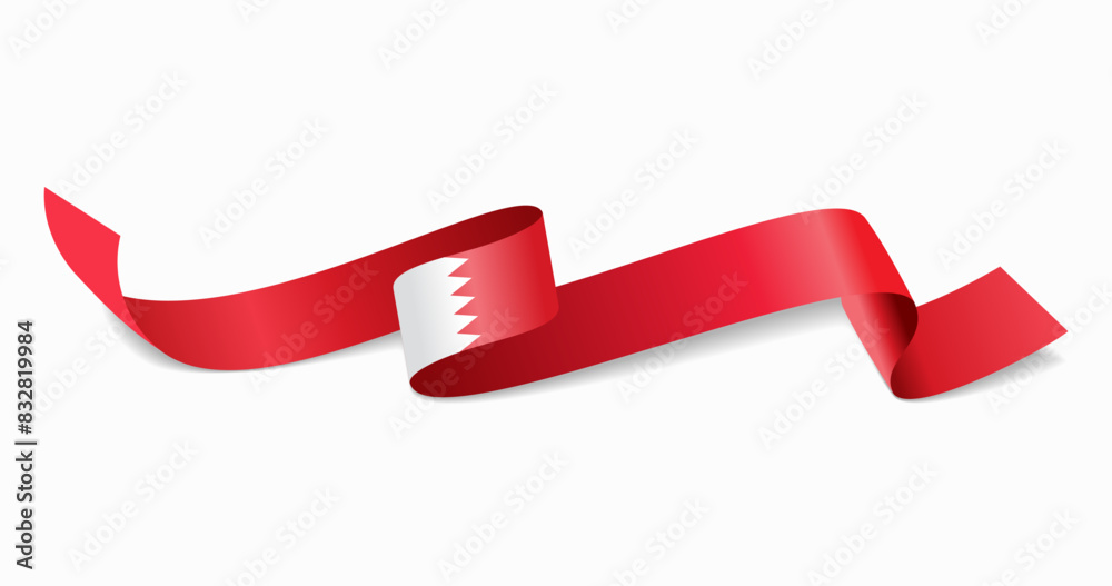 Bahraini flag wavy abstract background. Vector illustration. Bahraini flag wavy abstract background. Vector illustration.