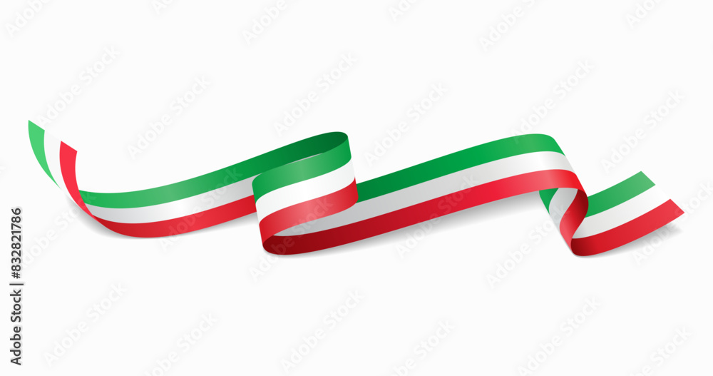 Italian flag wavy abstract background. Vector illustration. Italian flag wavy abstract background. Vector illustration.