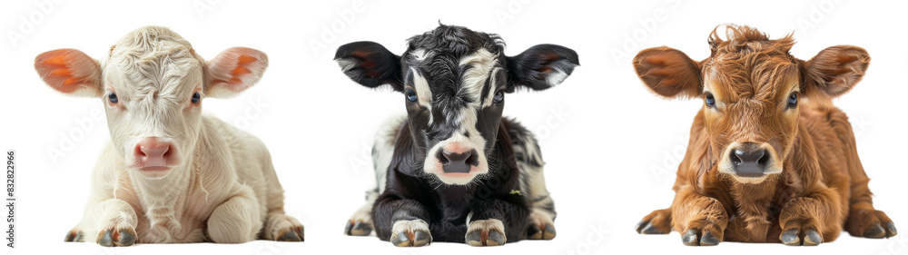 Three Cows Sitting Together Three Cows Sitting Together