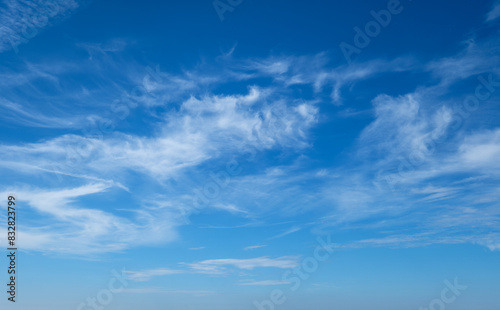 Fotografie Peaceful and serene sky with clouds background