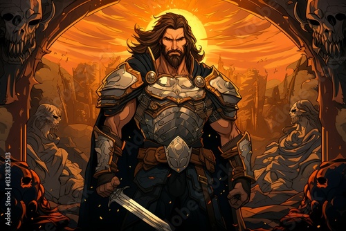 A virtuous and steadfast paladin, upholding justice and combating evil with unwavering resolve. - Generative AI